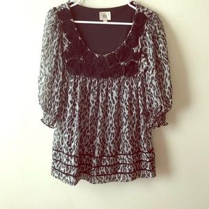 Animal print tunic